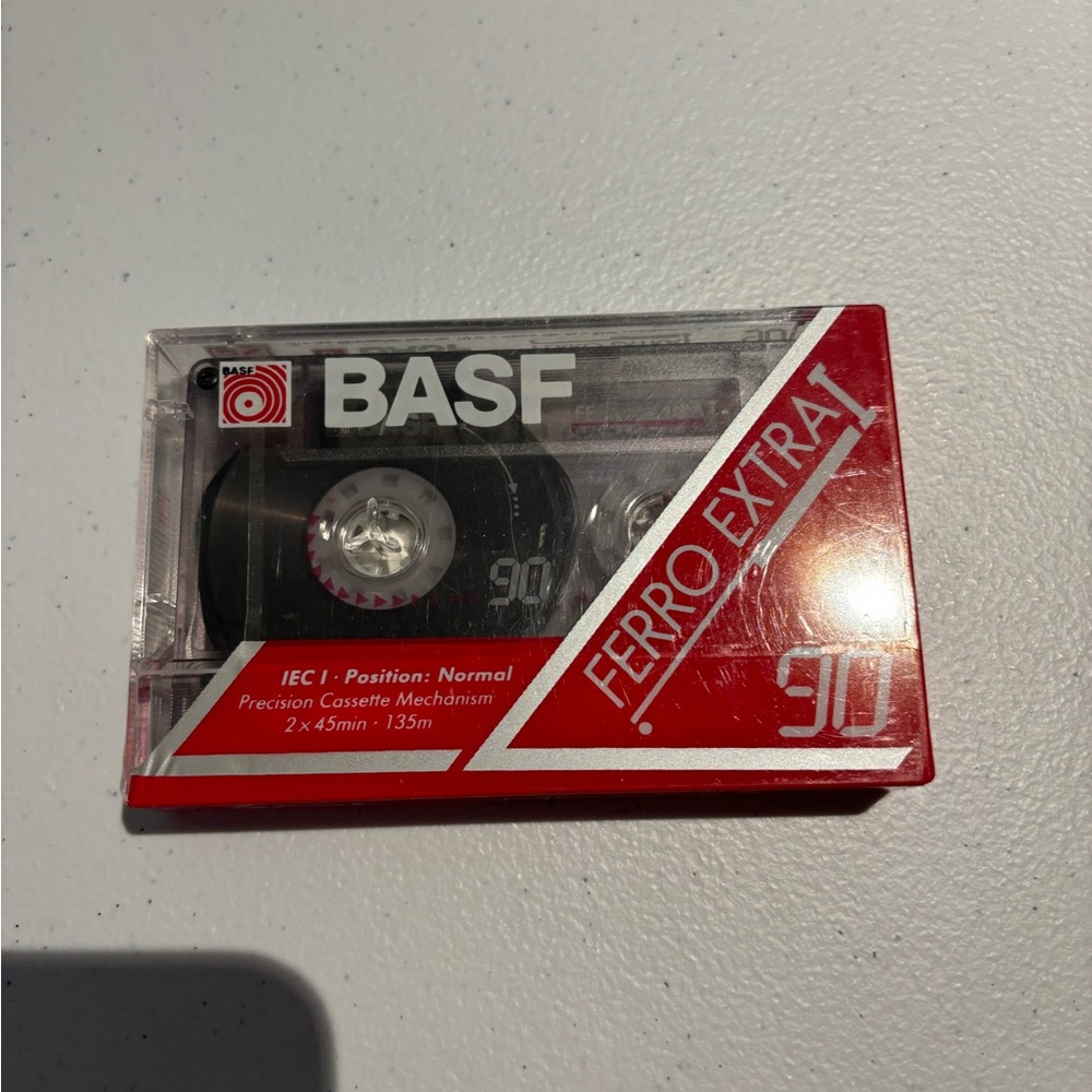 Ferro Extra I 90-Minute Cassette Tape - Red and Black